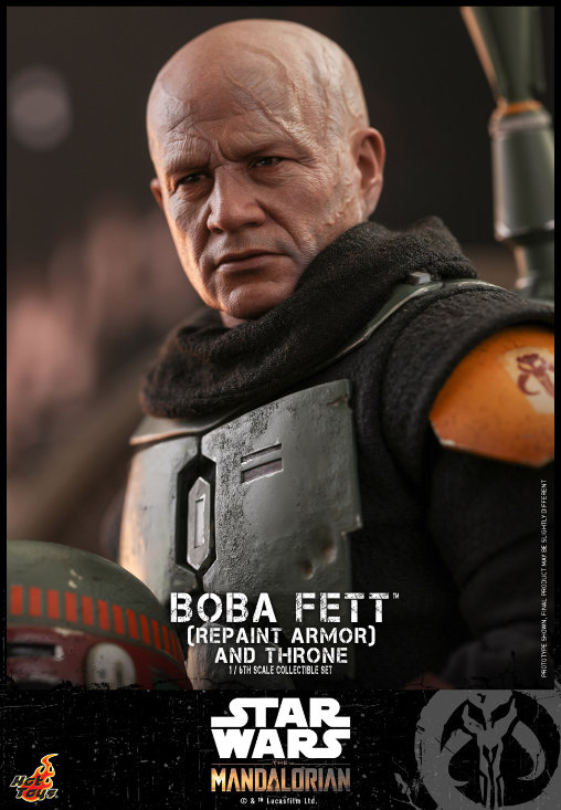 Star Wars - The Mandalorian: Boba Fett - Repaint Armor and Throne, 1/6 Figur von Hot Toys