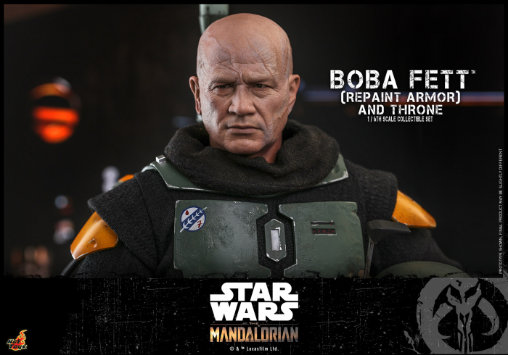 Star Wars - The Mandalorian: Boba Fett - Repaint Armor and Throne, 1/6 Figur von Hot Toys