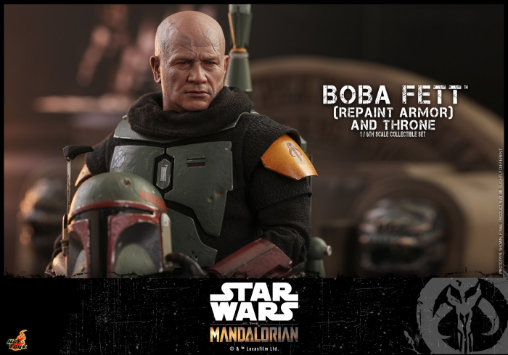 Star Wars - The Mandalorian: Boba Fett - Repaint Armor and Throne, 1/6 Figur von Hot Toys