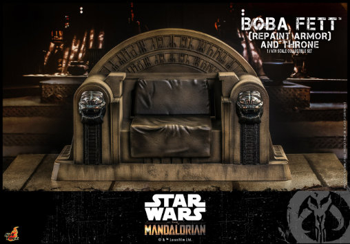 Star Wars - The Mandalorian: Boba Fett - Repaint Armor and Throne, 1/6 Figur von Hot Toys
