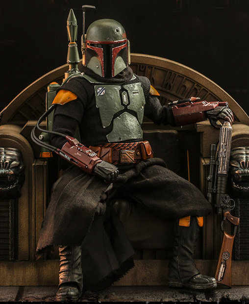 Star Wars - The Mandalorian: Boba Fett - Repaint Armor and Throne, 1/6 Figur von Hot Toys
