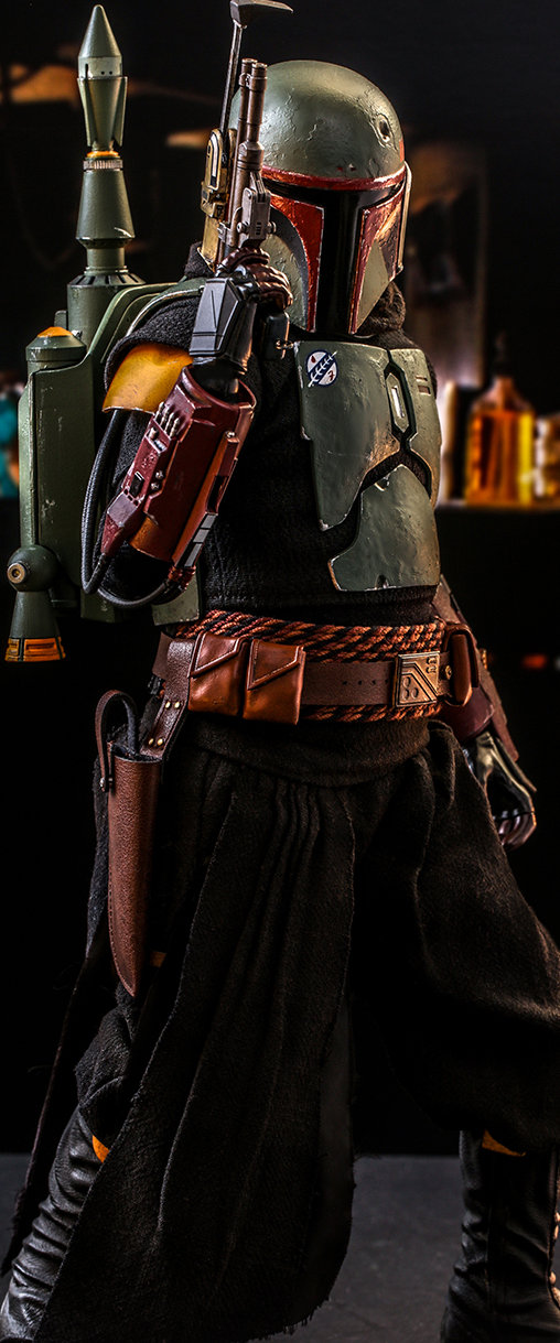 Star Wars - The Mandalorian: Boba Fett - Repaint Armor and Throne, 1/6 Figur von Hot Toys