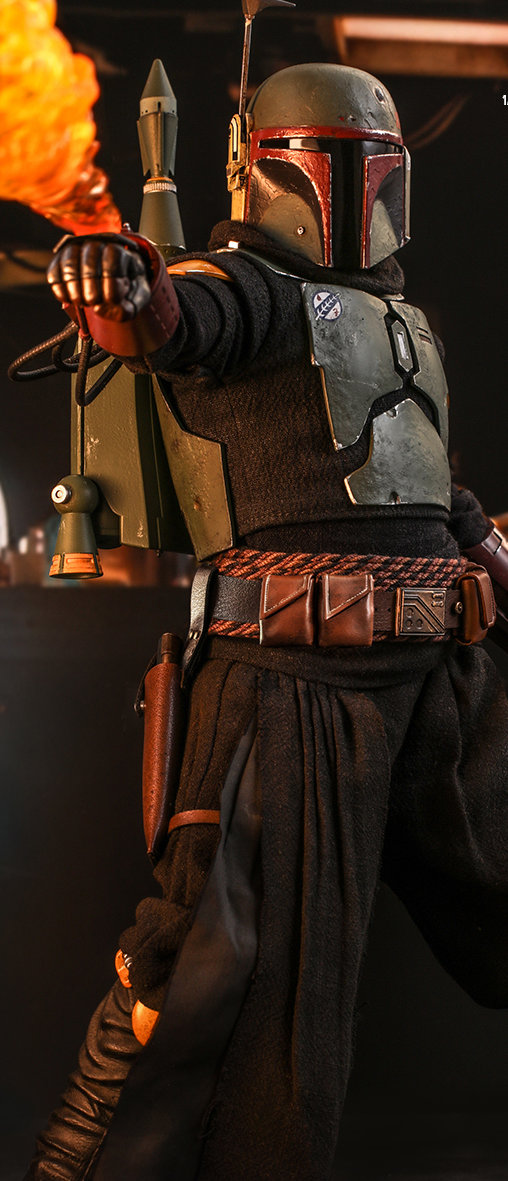 Star Wars - The Mandalorian: Boba Fett - Repaint Armor and Throne, 1/6 Figur von Hot Toys