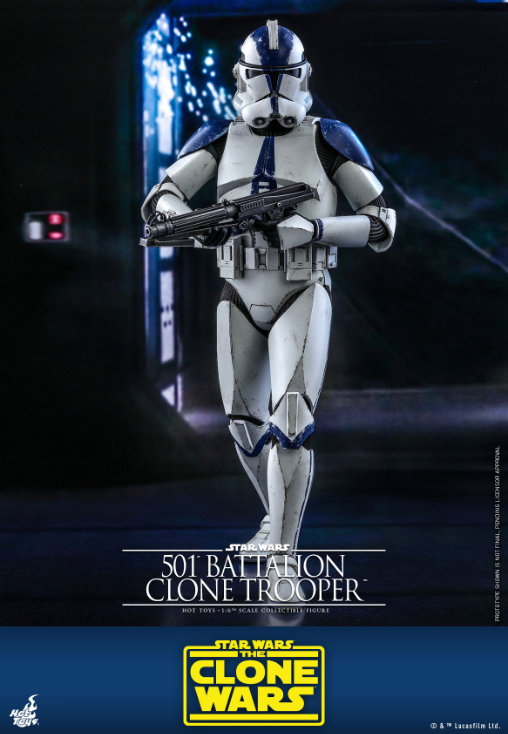 Star Wars - The Clone Wars: 501st Battalion Clone Trooper, 1/6 Figur von Hot Toys