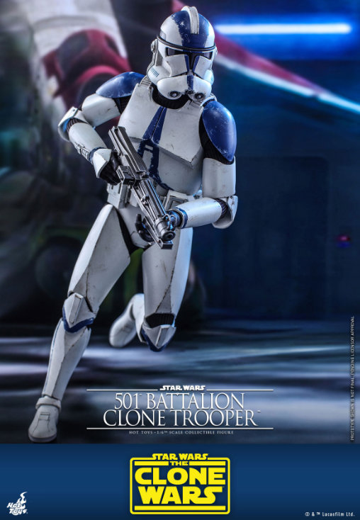 Star Wars - The Clone Wars: 501st Battalion Clone Trooper, 1/6 Figur von Hot Toys