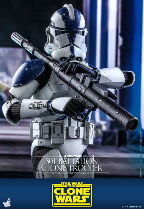Star Wars - The Clone Wars: 501st Battalion Clone Trooper, 1/6 Figur von Hot Toys