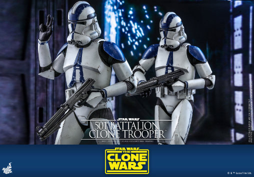 Star Wars - The Clone Wars: 501st Battalion Clone Trooper, 1/6 Figur von Hot Toys