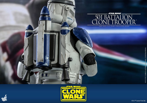 Star Wars - The Clone Wars: 501st Battalion Clone Trooper, 1/6 Figur von Hot Toys