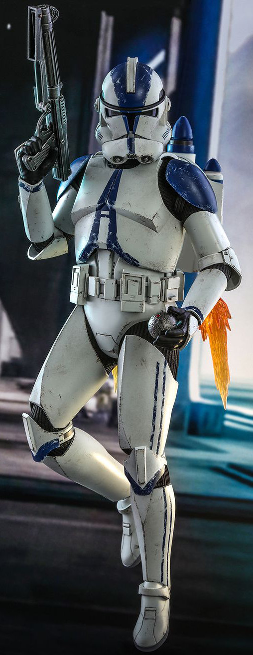 Star Wars - The Clone Wars: 501st Battalion Clone Trooper, 1/6 Figur von Hot Toys