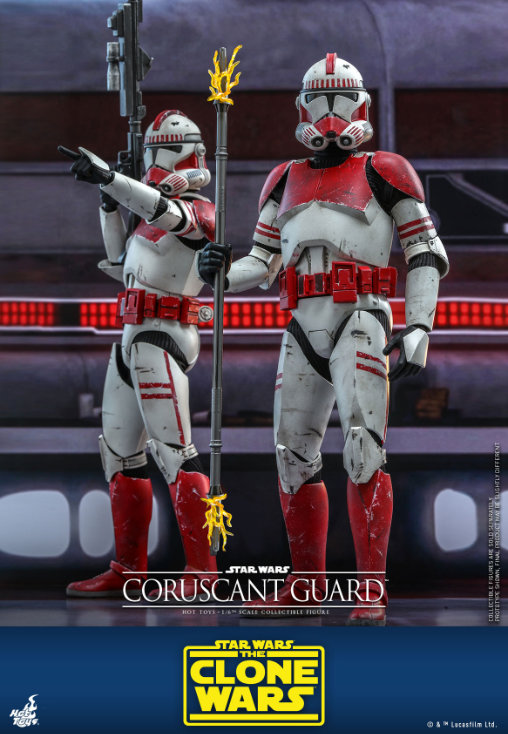 Star Wars - The Clone Wars: Coruscant Guard, 1/6 Figur von Hot Toys