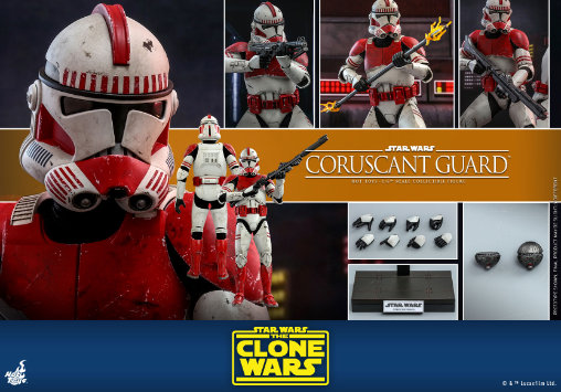 Star Wars - The Clone Wars: Coruscant Guard, 1/6 Figur von Hot Toys