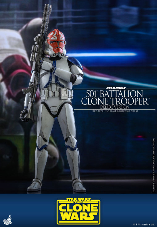 Star Wars - The Clone Wars: 501st Battalion Clone Trooper - Deluxe, 1/6 Figur von Hot Toys