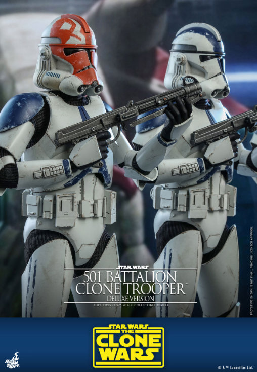 Star Wars - The Clone Wars: 501st Battalion Clone Trooper - Deluxe, 1/6 Figur von Hot Toys