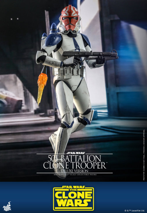 Star Wars - The Clone Wars: 501st Battalion Clone Trooper - Deluxe, 1/6 Figur von Hot Toys