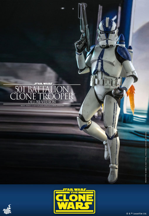 Star Wars - The Clone Wars: 501st Battalion Clone Trooper - Deluxe, 1/6 Figur von Hot Toys