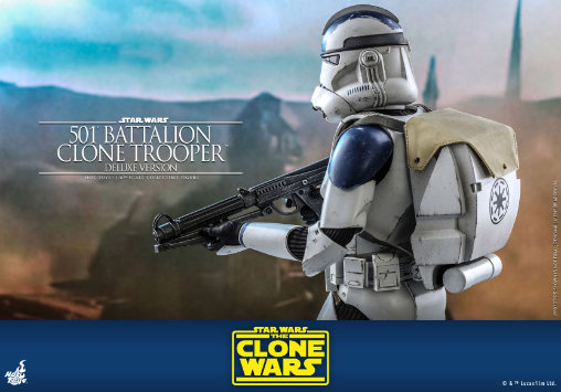 Star Wars - The Clone Wars: 501st Battalion Clone Trooper - Deluxe, 1/6 Figur von Hot Toys