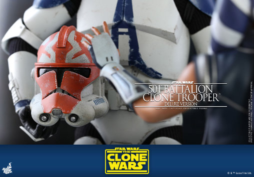 Star Wars - The Clone Wars: 501st Battalion Clone Trooper - Deluxe, 1/6 Figur von Hot Toys