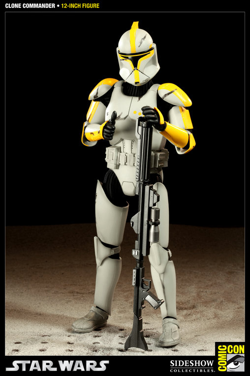 Star Wars - The Clone Wars: Clone Commander - Phase I Armor, 1/6 Figur von Sideshow