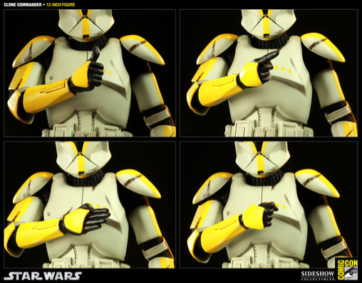 Star Wars - The Clone Wars: Clone Commander - Phase I Armor, 1/6 Figur von Sideshow
