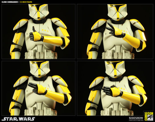 Star Wars - The Clone Wars: Clone Commander - Phase I Armor, 1/6 Figur von Sideshow