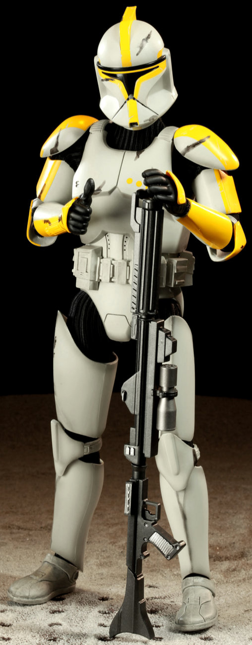 Star Wars - The Clone Wars: Clone Commander - Phase I Armor, 1/6 Figur von Sideshow