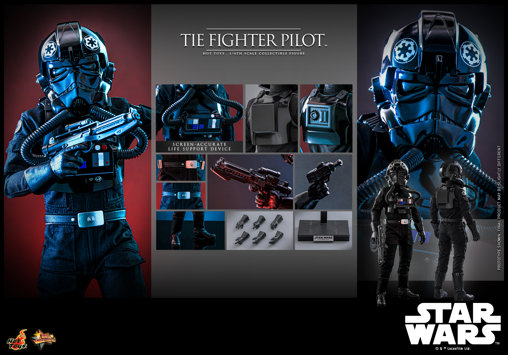 Star Wars - Episode IV - A New Hope: TIE Fighter Pilot, 1/6 Figur von Hot Toys