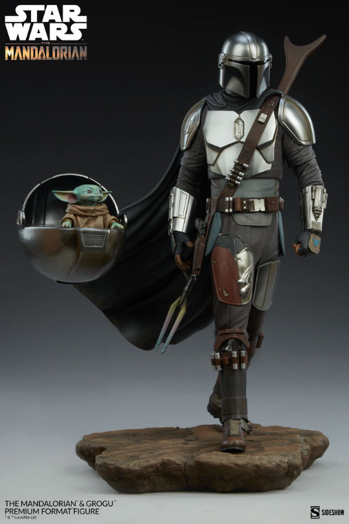 Star Wars - The Mandalorian: The Mandalorian und Grogu, Premium Format Figur von Sideshow