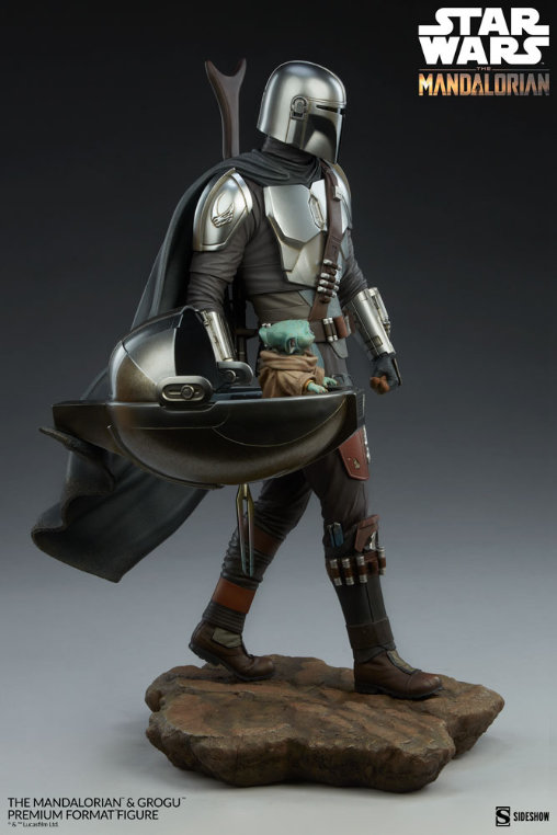 Star Wars - The Mandalorian: The Mandalorian und Grogu, Premium Format Figur von Sideshow