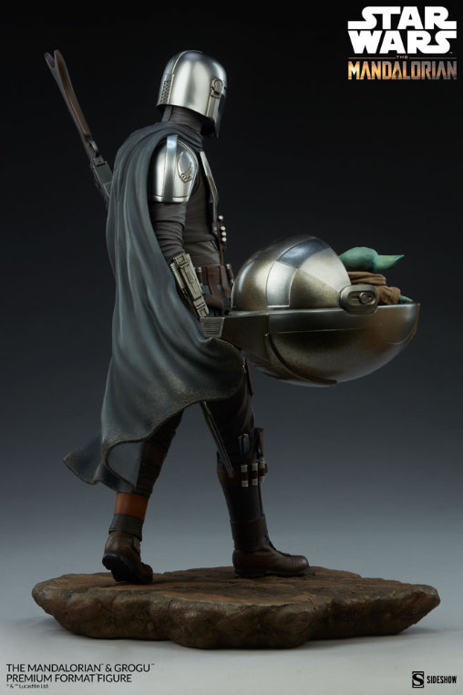Star Wars - The Mandalorian: The Mandalorian und Grogu, Premium Format Figur von Sideshow