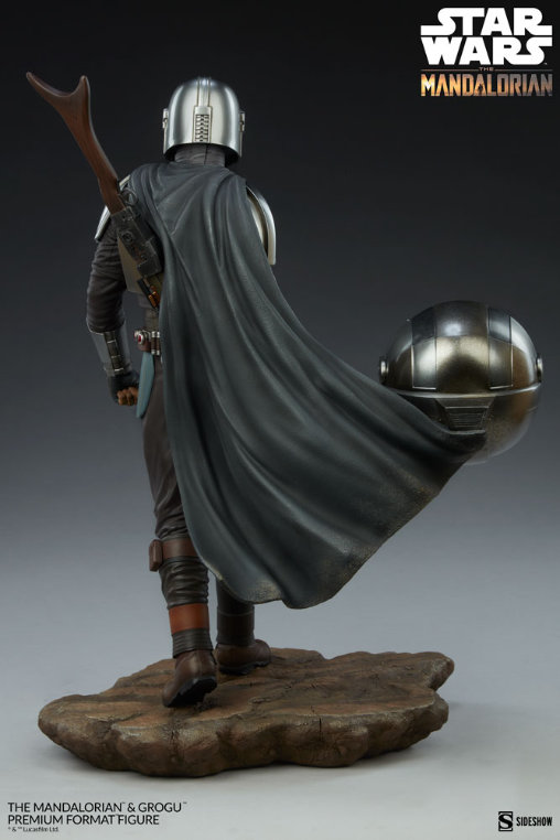 Star Wars - The Mandalorian: The Mandalorian und Grogu, Premium Format Figur von Sideshow
