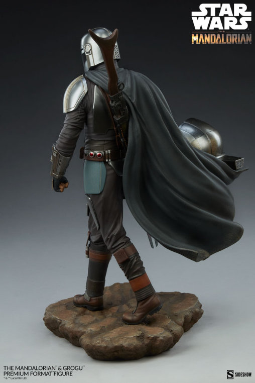 Star Wars - The Mandalorian: The Mandalorian und Grogu, Premium Format Figur von Sideshow