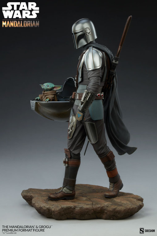 Star Wars - The Mandalorian: The Mandalorian und Grogu, Premium Format Figur von Sideshow