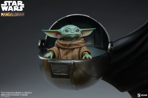 Star Wars - The Mandalorian: The Mandalorian und Grogu, Premium Format Figur von Sideshow
