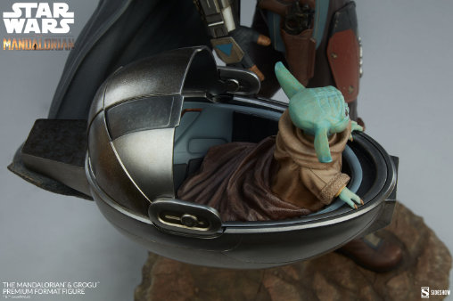 Star Wars - The Mandalorian: The Mandalorian und Grogu, Premium Format Figur von Sideshow