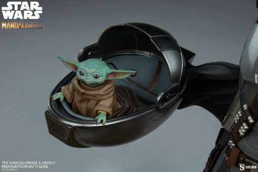 Star Wars - The Mandalorian: The Mandalorian und Grogu, Premium Format Figur von Sideshow