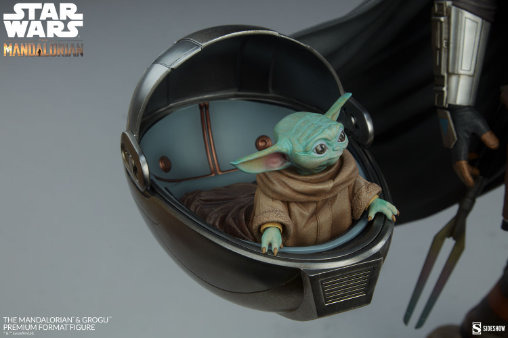 Star Wars - The Mandalorian: The Mandalorian und Grogu, Premium Format Figur von Sideshow