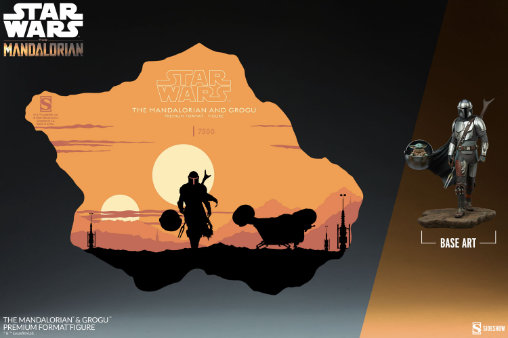 Star Wars - The Mandalorian: The Mandalorian und Grogu, Premium Format Figur von Sideshow