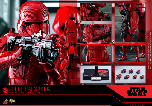 Star Wars - Episode IX - The Rise of Skywalker: Sith Trooper, 1/6 Figur von Hot Toys