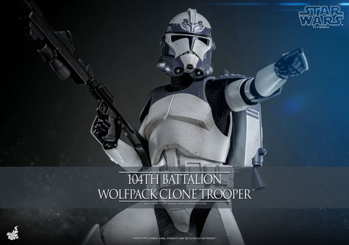 Star Wars - The Clone Wars: 104th Battalion Wolfpack Clone Trooper, 1/6 Figur von Hot Toys