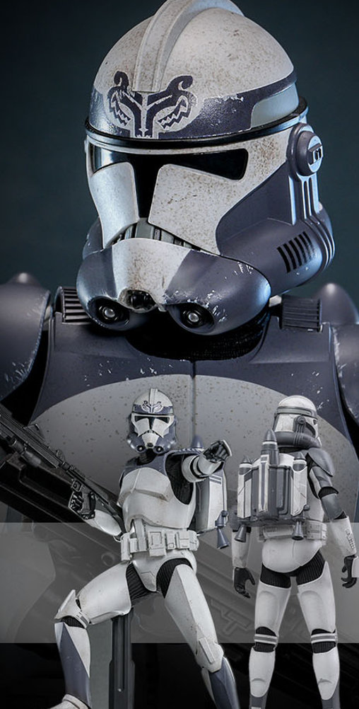 Star Wars - The Clone Wars: 104th Battalion Wolfpack Clone Trooper, 1/6 Figur von Hot Toys