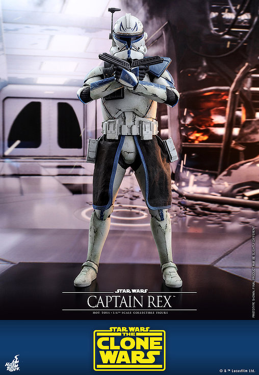 Star Wars - The Clone Wars: Captain Rex, 1/6 Figur von Hot Toys