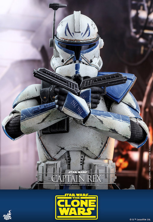 Star Wars - The Clone Wars: Captain Rex, 1/6 Figur von Hot Toys