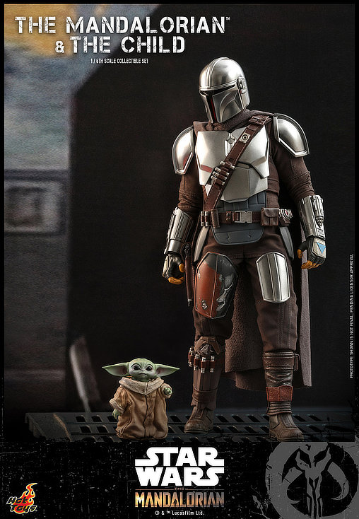 Star Wars - The Mandalorian: The Mandalorian and the Child, 1/6 Figur von Hot Toys