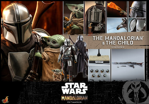Star Wars - The Mandalorian: The Mandalorian and the Child, 1/6 Figur von Hot Toys