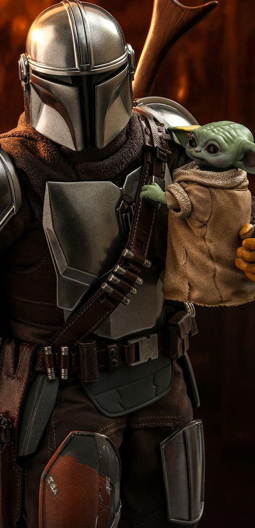 Star Wars - The Mandalorian: The Mandalorian and the Child, 1/6 Figur von Hot Toys