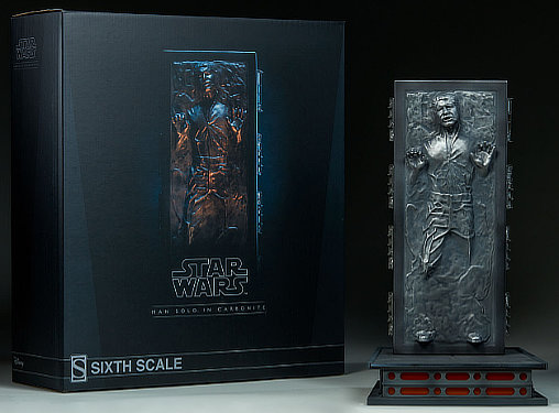 Star Wars - Episode V - The Empire Strikes Back: Han Solo in Carbonite, 1/6 Figur von Sideshow