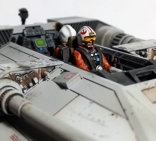 Star Wars - Episode V - The Empire Strikes Back: Luke Skywalkers T-47 Snowspeeder, Fertig-Modell von SPACEart
