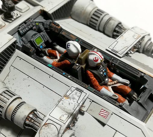 Star Wars - Episode V - The Empire Strikes Back: Luke Skywalkers T-47 Snowspeeder, Fertig-Modell von SPACEart