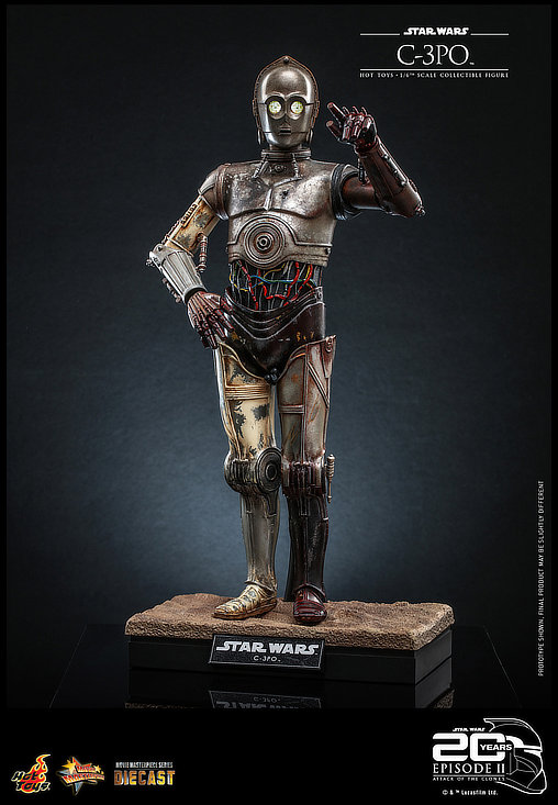 Star Wars - Episode II - Attack of the Clones: C-3PO, 1/6 Figur von Hot Toys