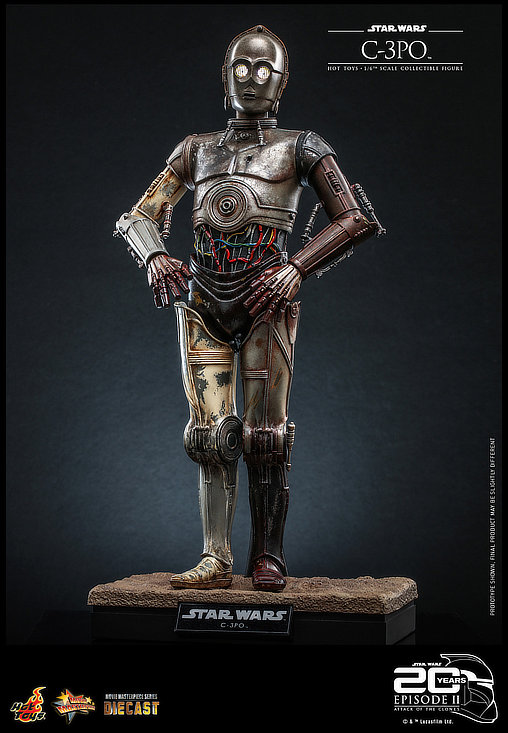 Star Wars - Episode II - Attack of the Clones: C-3PO, 1/6 Figur von Hot Toys